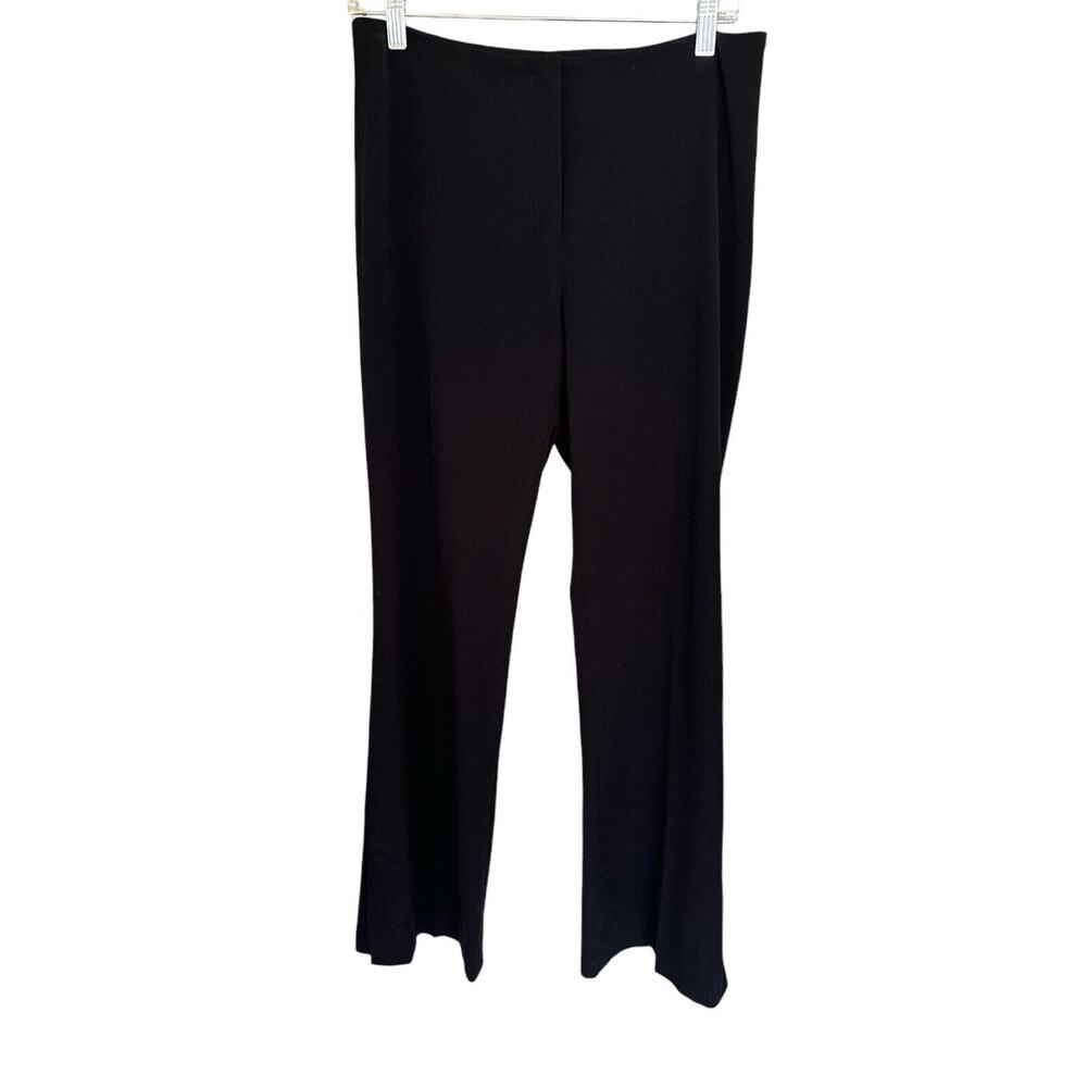 MM Lafleur Women's Black Dress Pants Trouser Stretch Slit Hem Size 4